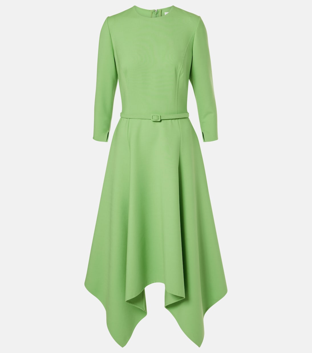 Abito midi asimmetrico in misto lana | Oscar de la Renta
