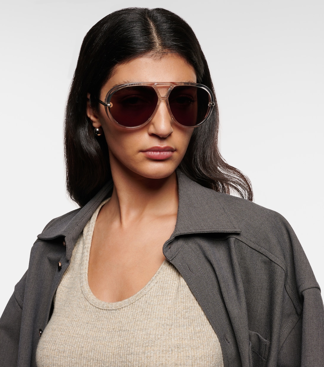 Occhiali da sole BOTTEGA VENETA stile aviatore per giovani trendy