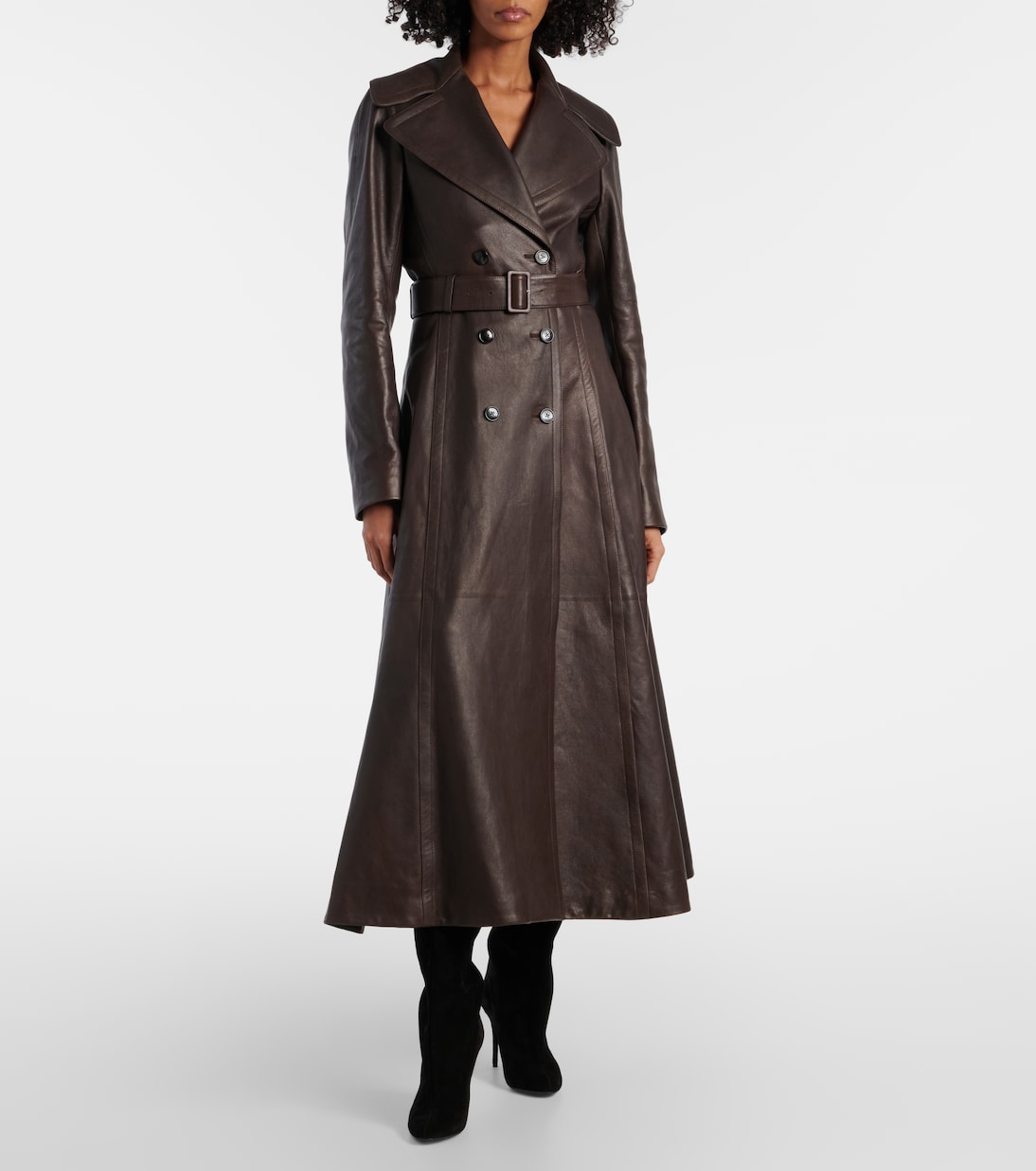 Leather coat | Alaïa