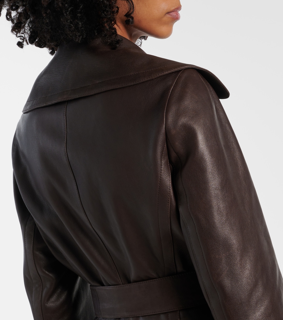 Leather coat | Alaïa