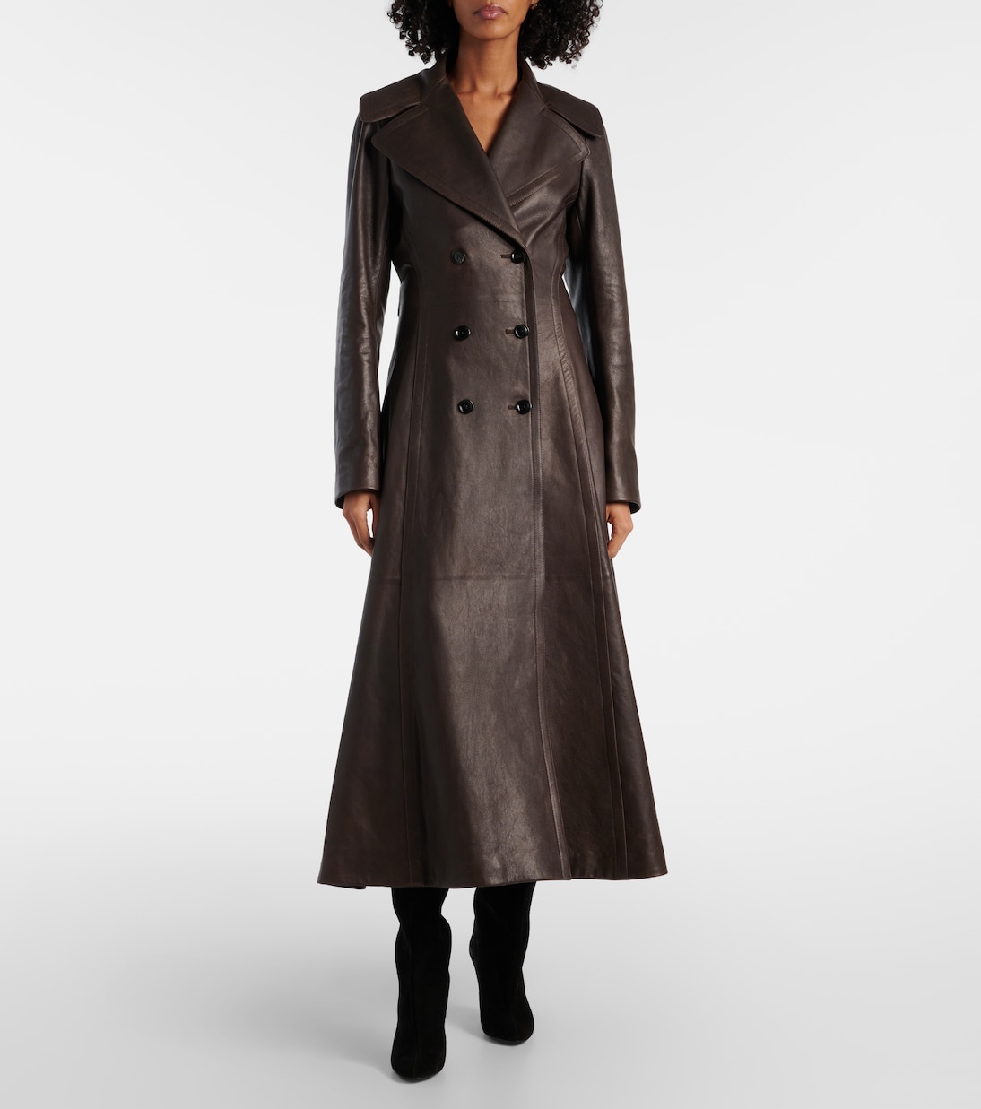Leather coat | Alaïa