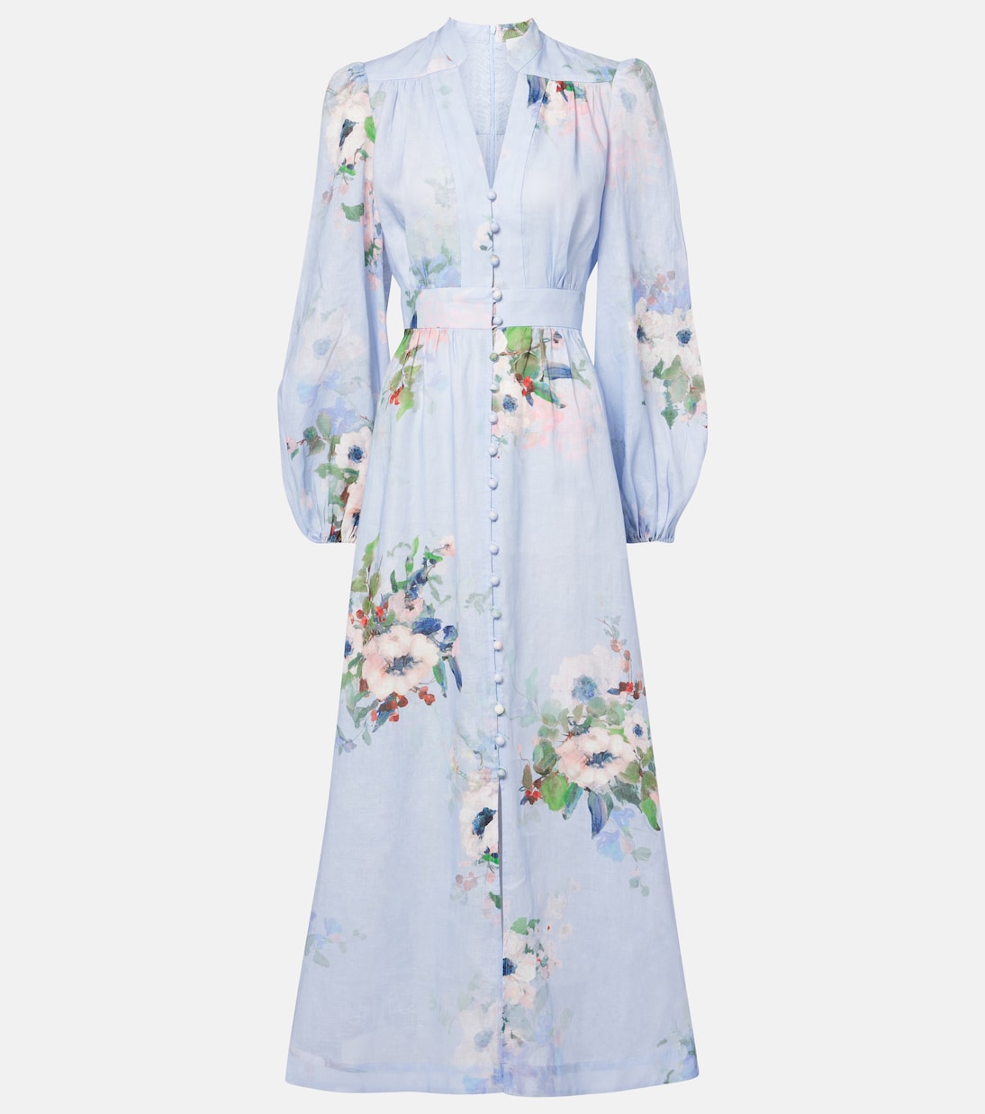 Robe midi Everley en lin | Zimmermann