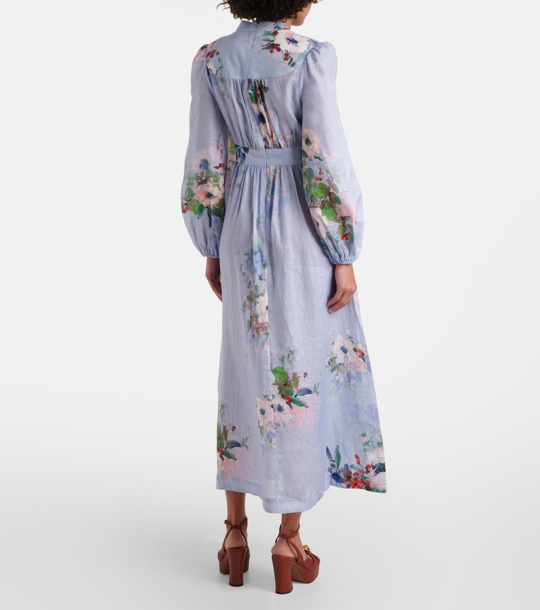 Robe midi Everley en lin | Zimmermann