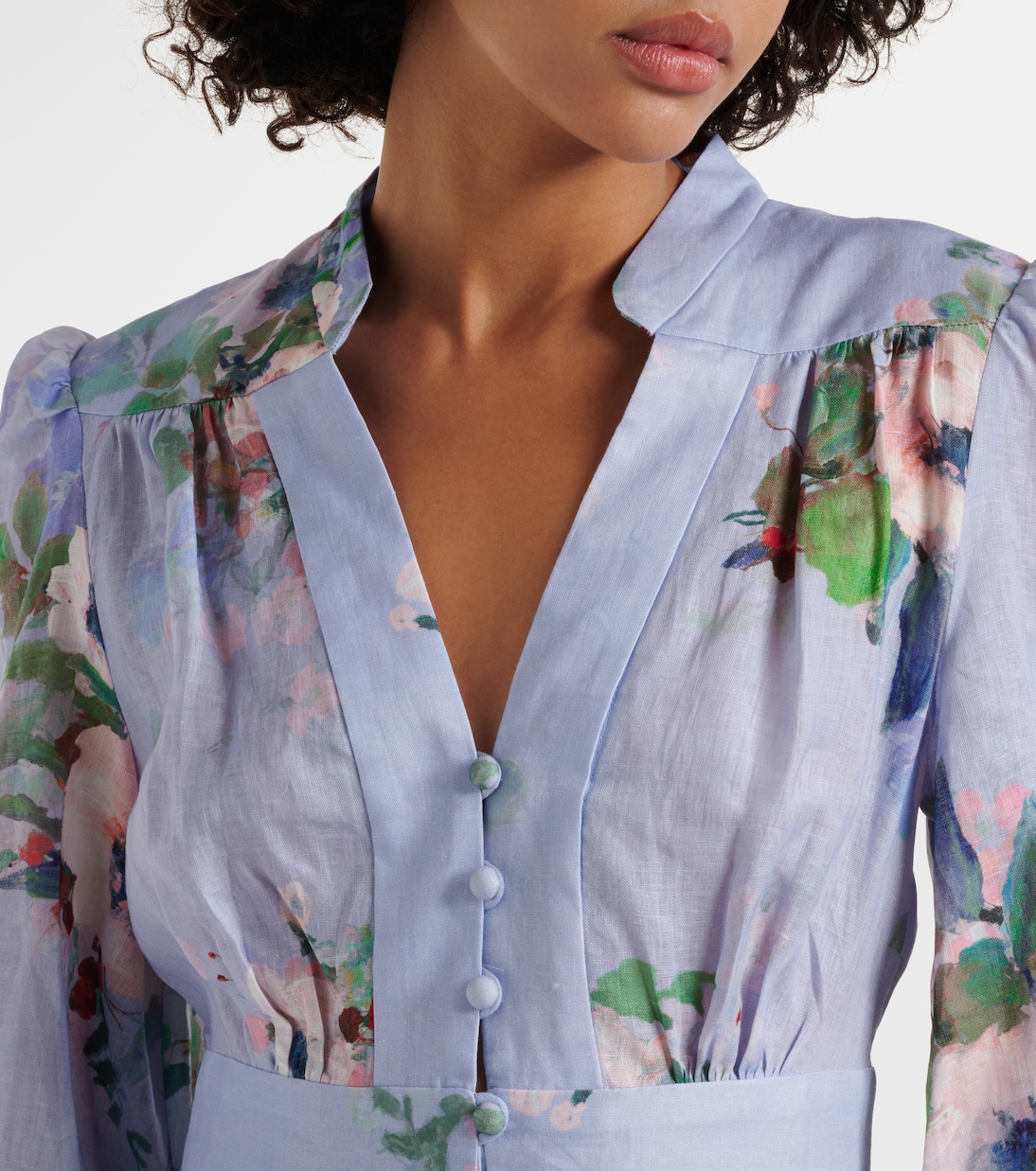 Robe midi Everley en lin | Zimmermann