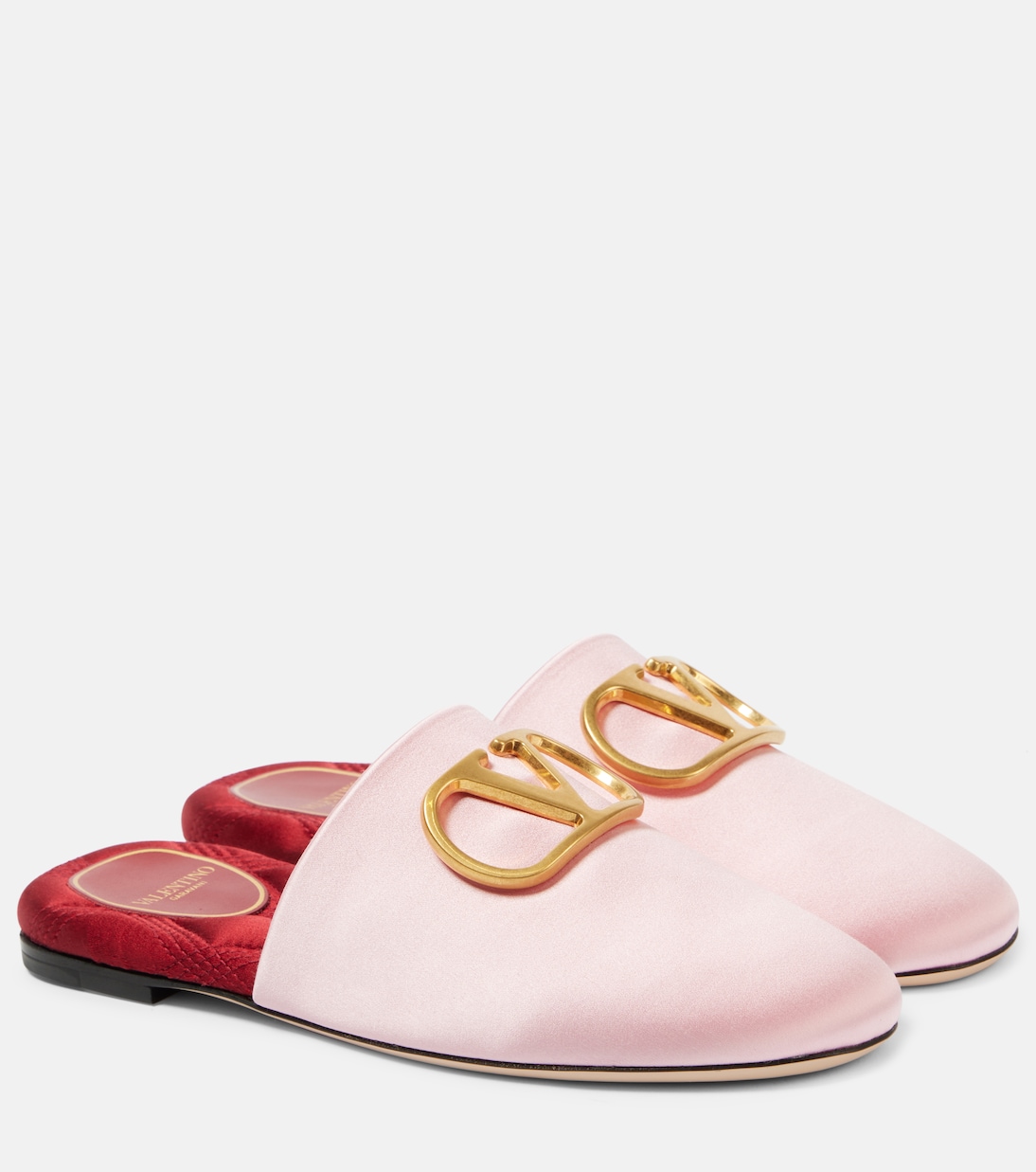 Scarpe comode in raso con logo V di Valentino Garavani, perfette per i giovani