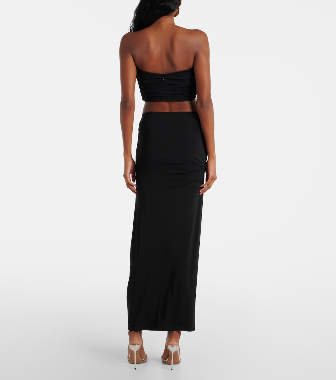 Bezel Quartz draped crop top | Christopher Esber