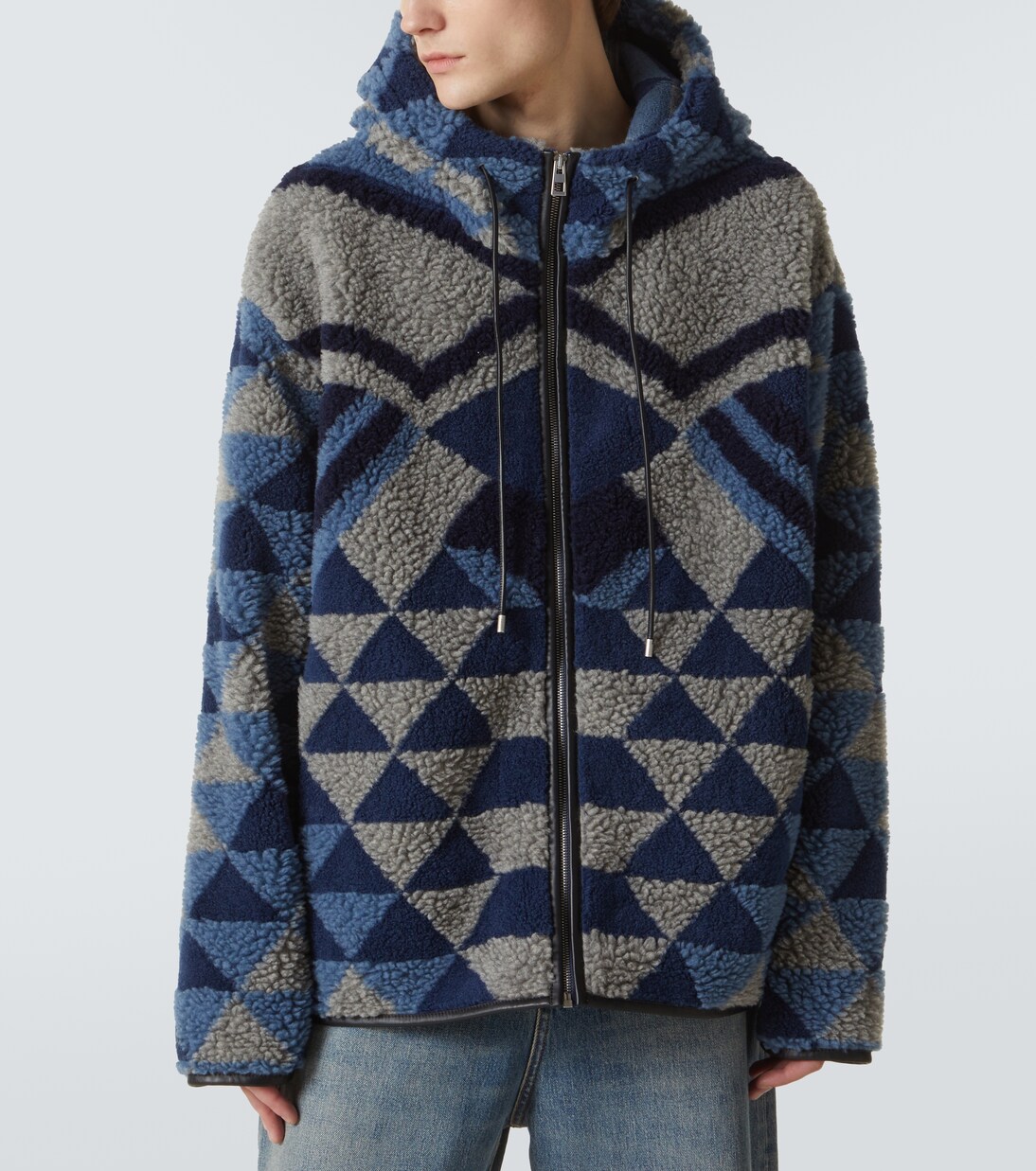 Giacca in jacquard con cappuccio | Loewe