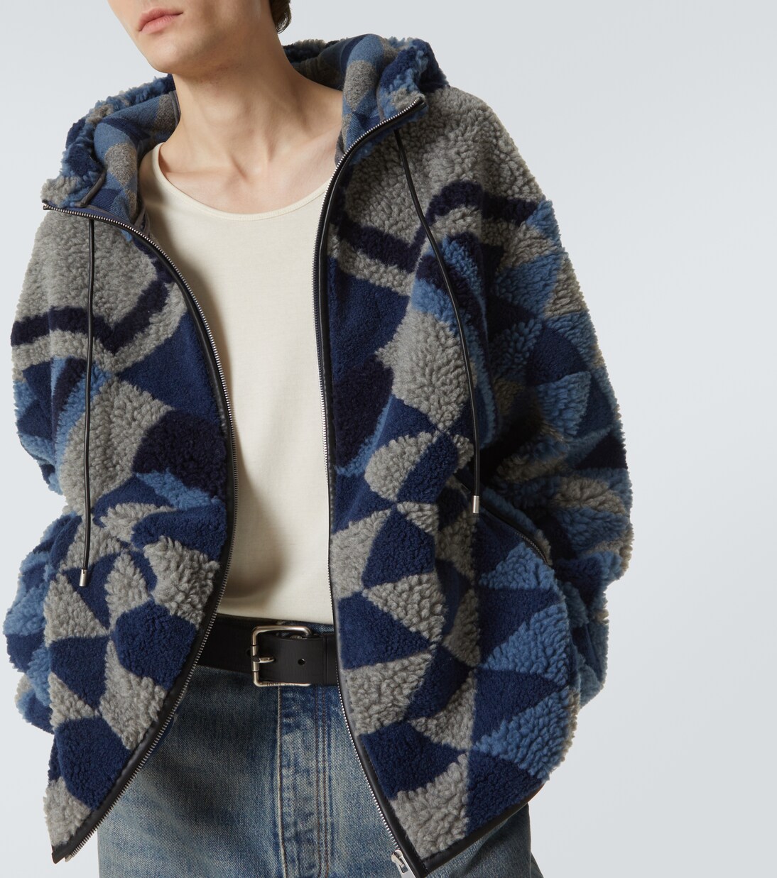 Giacca in jacquard con cappuccio | Loewe