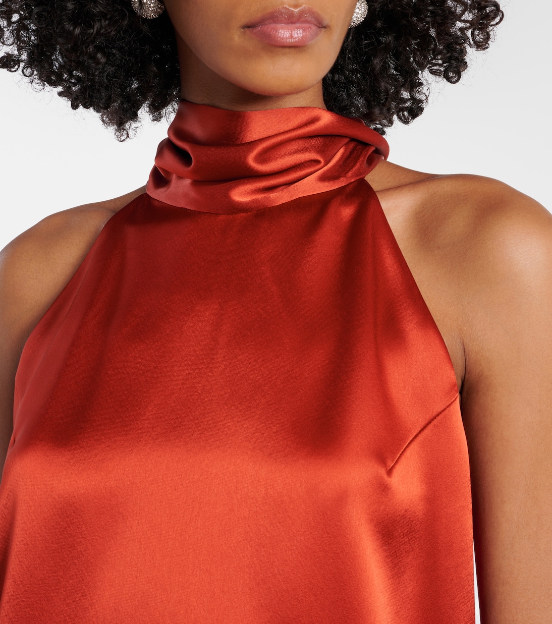 Top Sienna in raso | Galvan