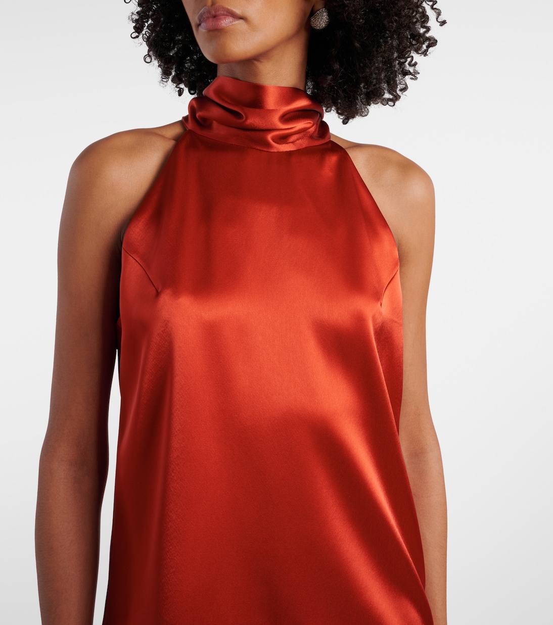 Top Sienna in raso | Galvan