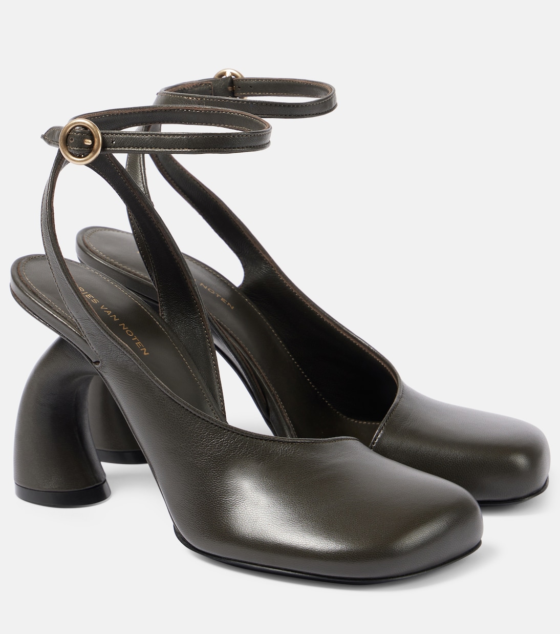 Scarpe con Tacco a Spillo Dries Van Noten con Cinturino alla Caviglia in Pelle Elegante