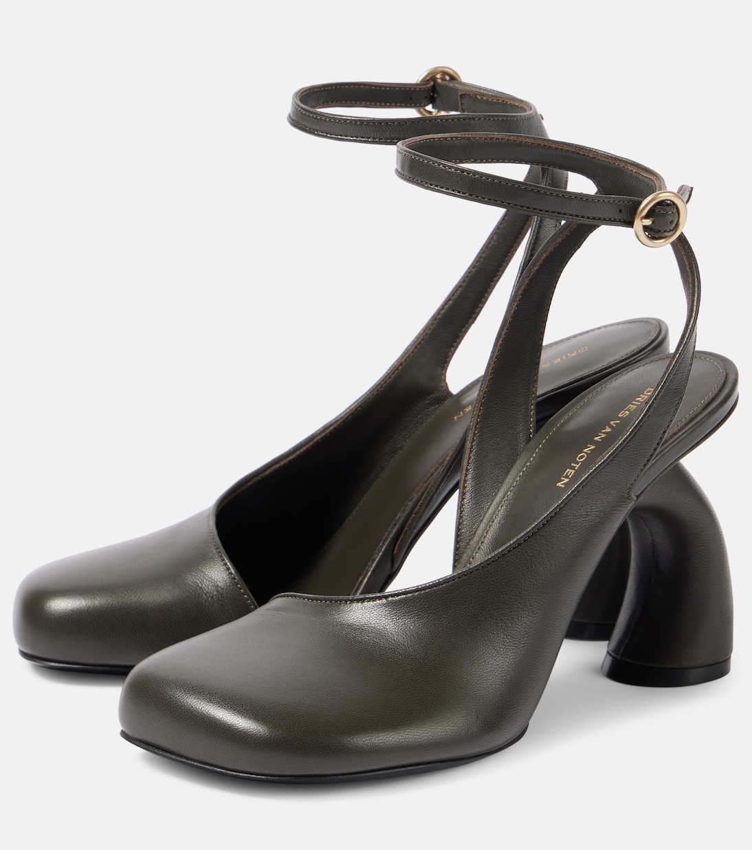 Scarpe con Tacco a Spillo Dries Van Noten con Cinturino alla Caviglia in Pelle Elegante