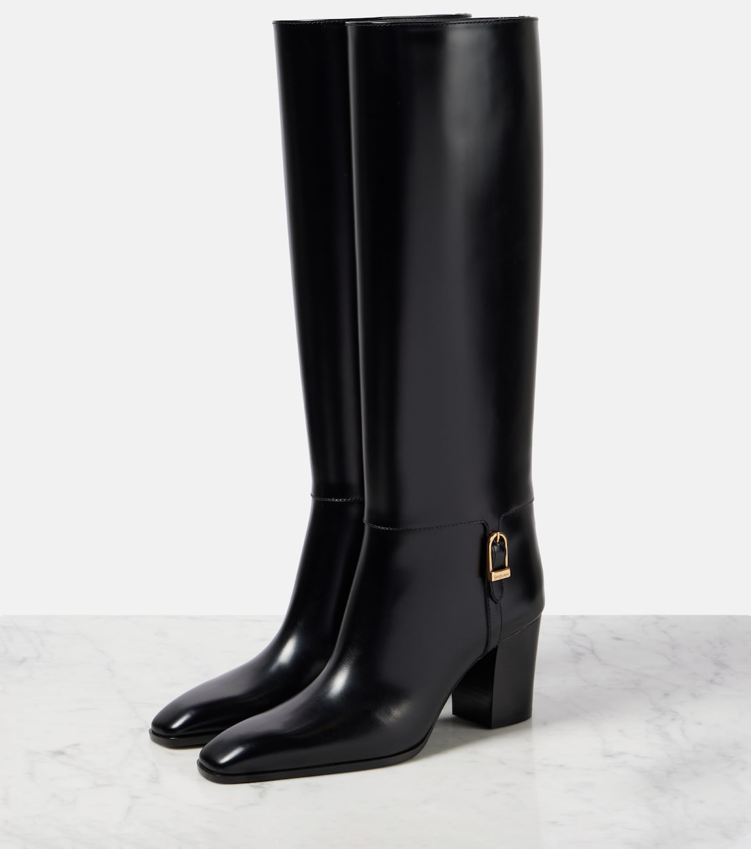 Botas altas Julia de piel | Saint Laurent