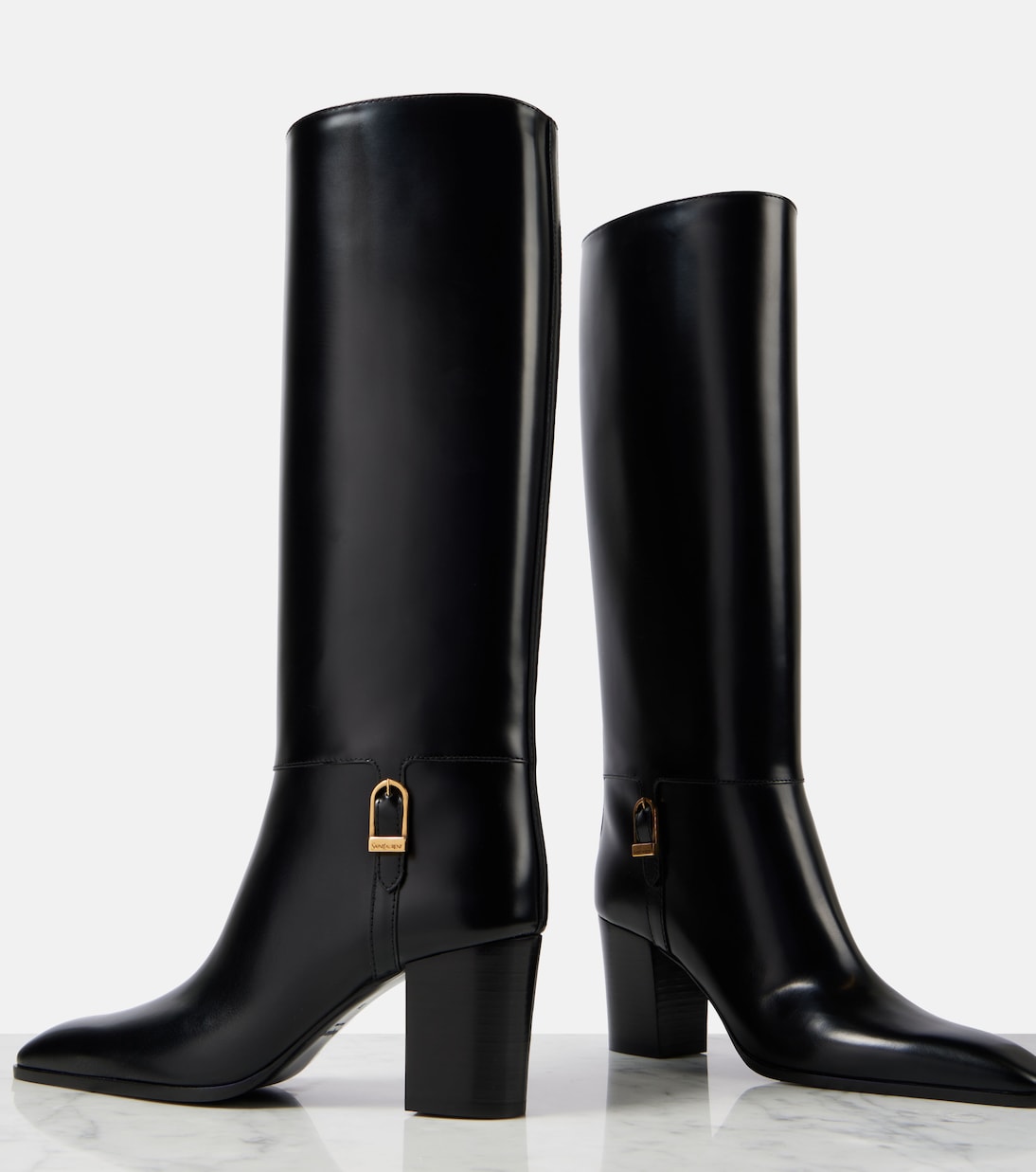 Botas altas Julia de piel | Saint Laurent