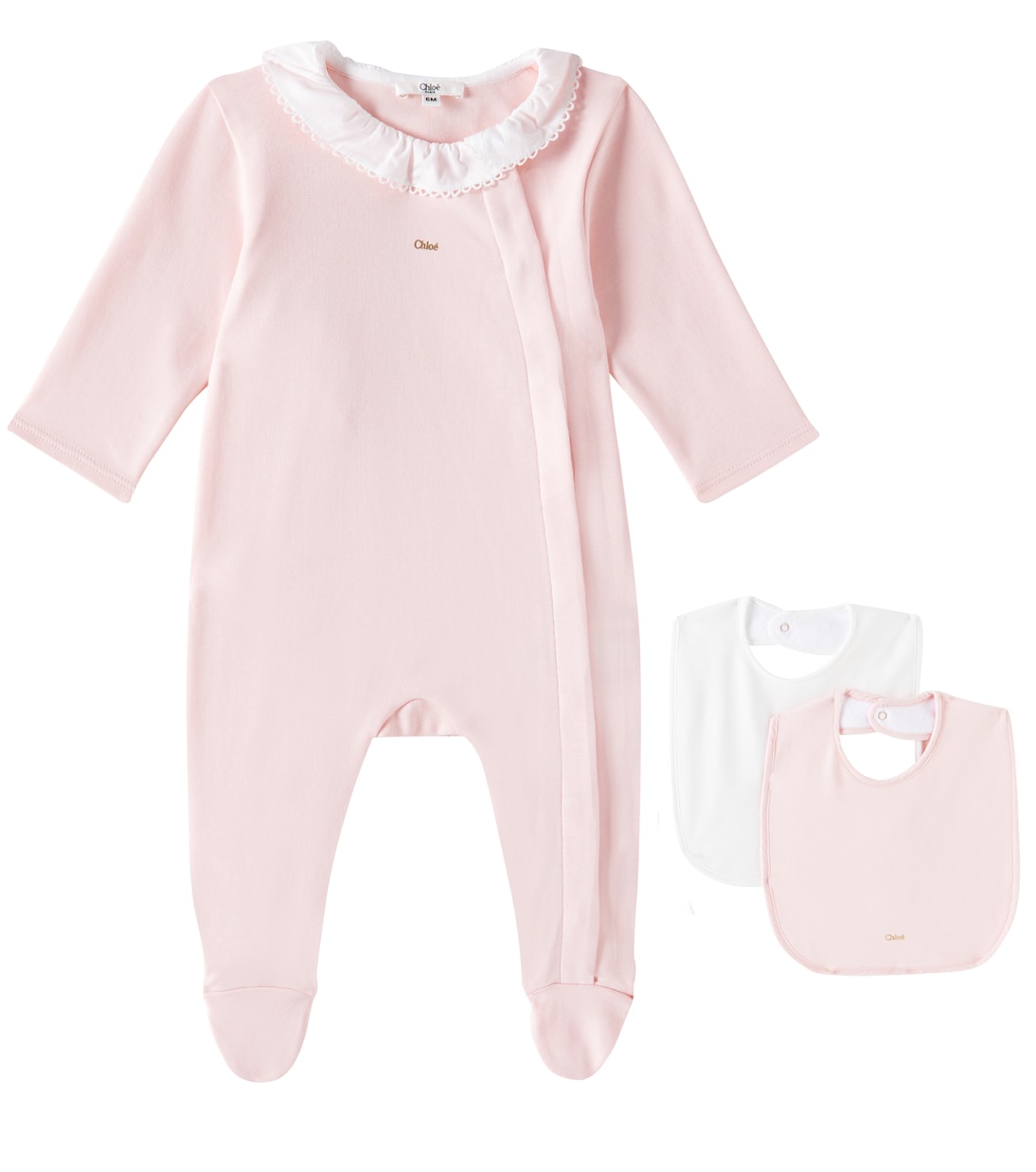 Baby - Tutina e bavaglino in jersey | Chloé Kids