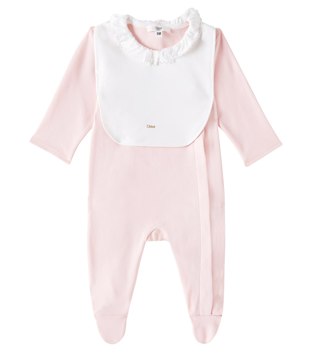 Baby - Tutina e bavaglino in jersey | Chloé Kids
