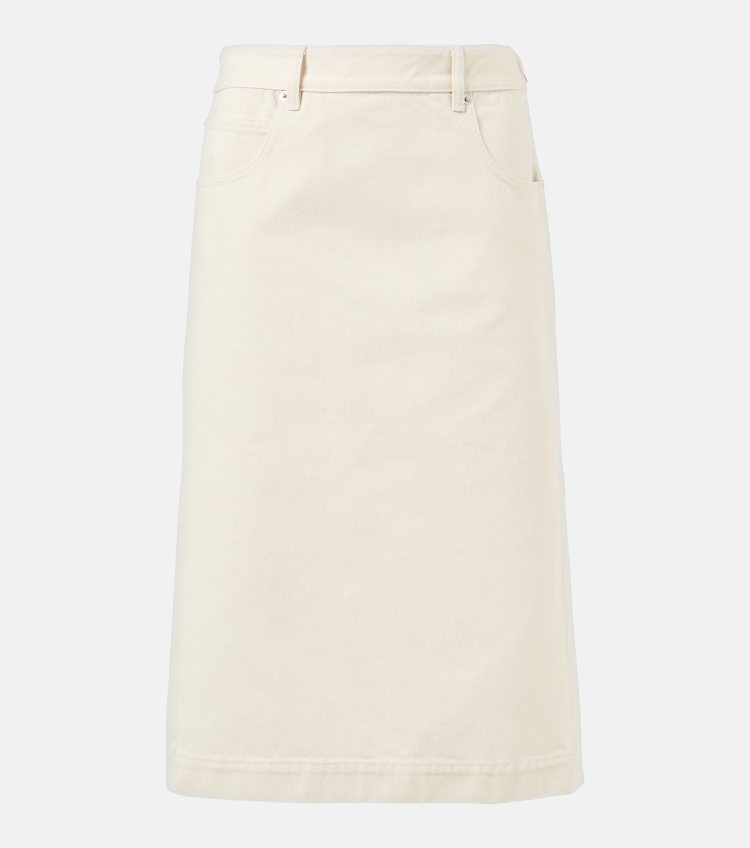 Falda midi en denim | Bottega Veneta