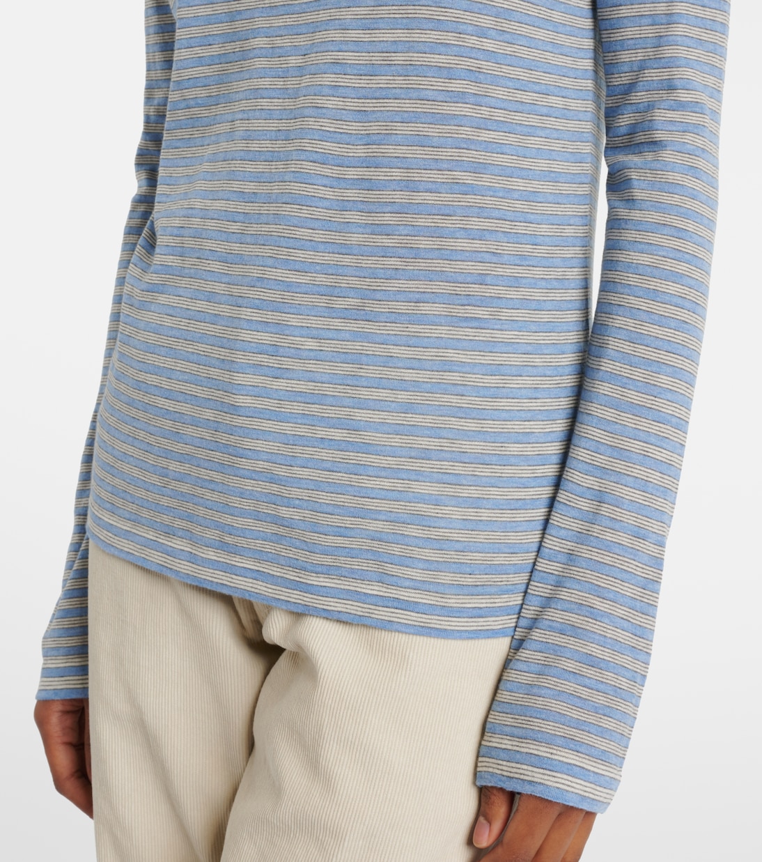 Pull Juhi rayé en coton et cachemire | The Row