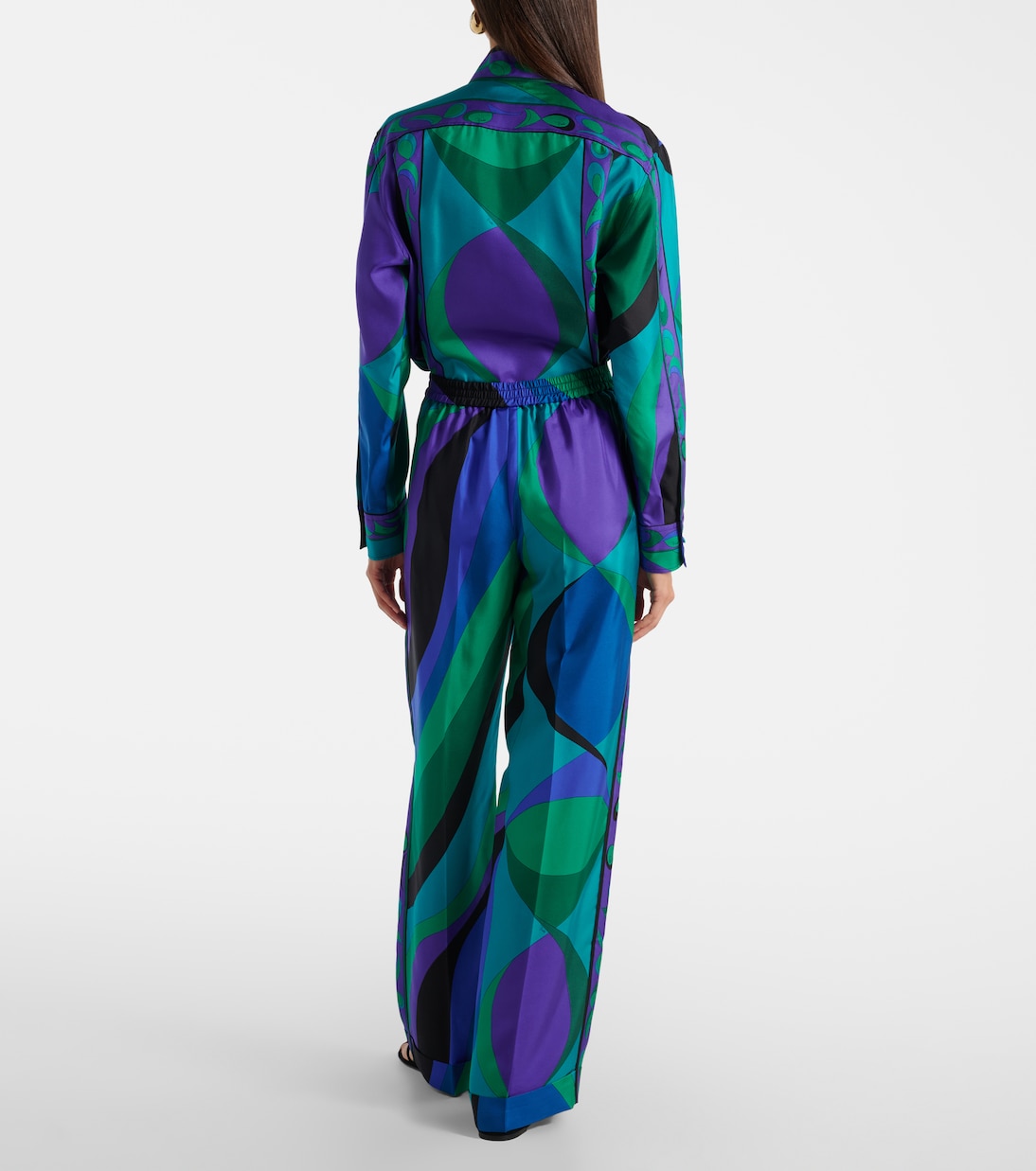 Printed silk wide-leg pants | Pucci
