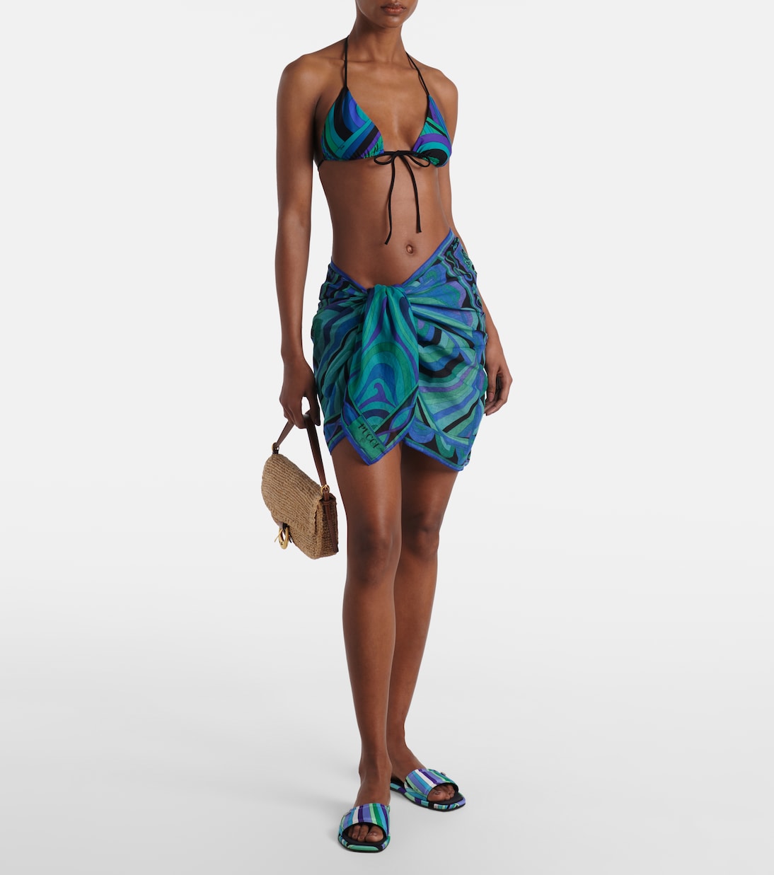 Orchidee cotton beach cover-up | Pucci