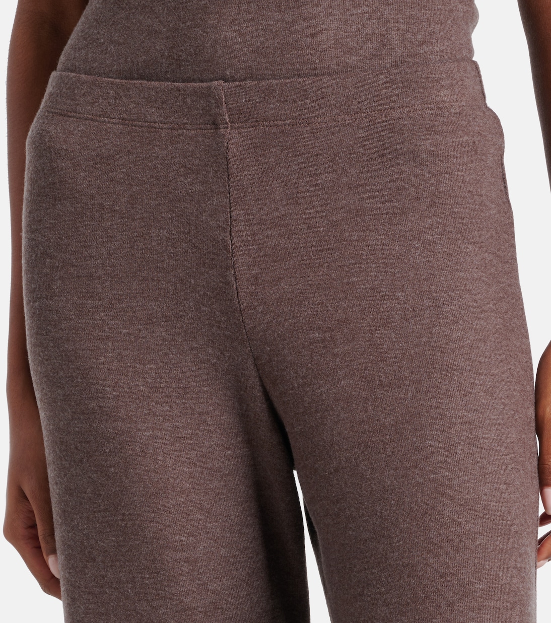 Lauren mid-rise jersey wide-leg pants | Leset