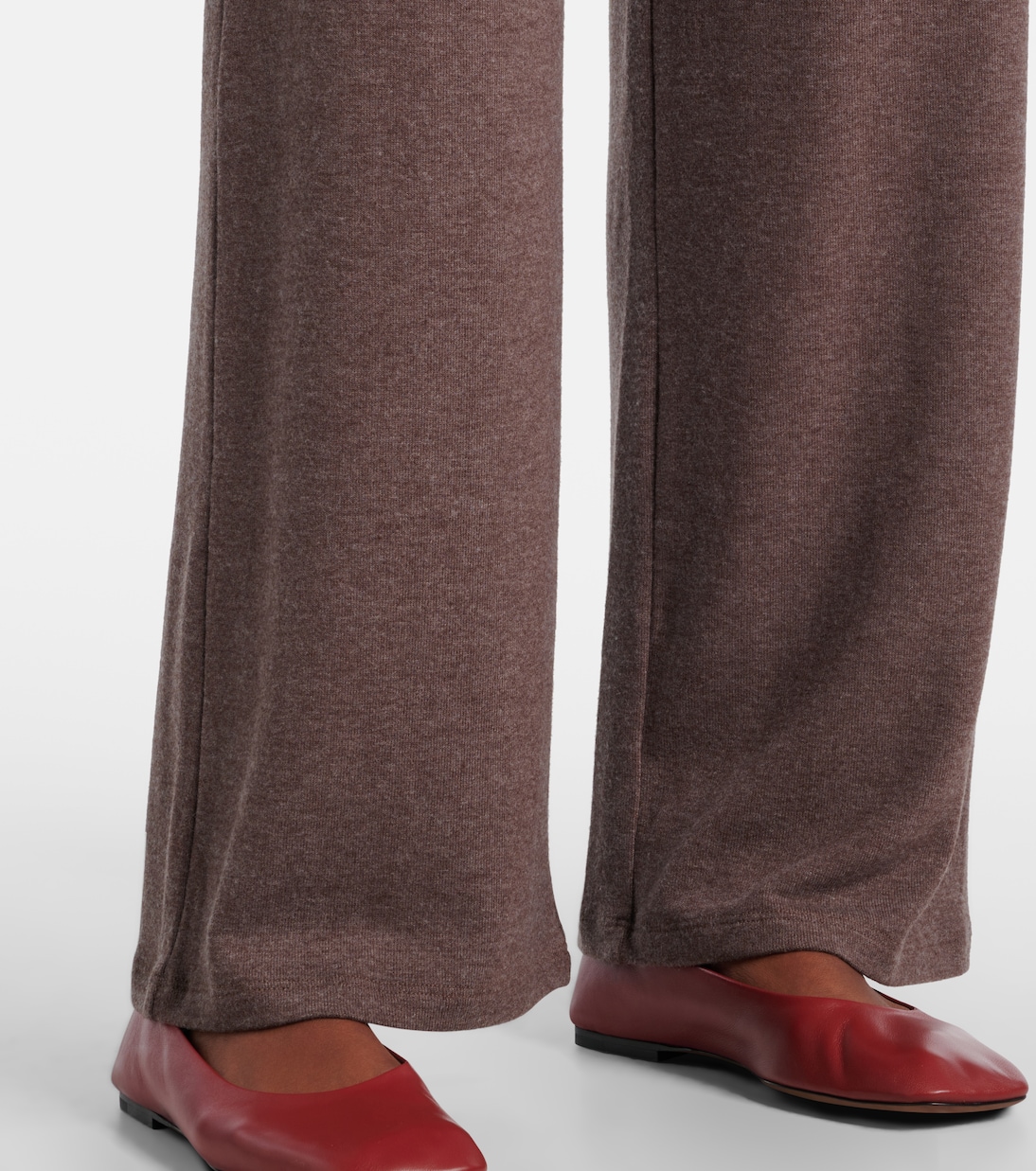 Lauren mid-rise jersey wide-leg pants | Leset