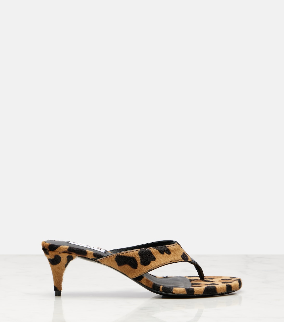 Infradito 55 calf hair thong sandals | Alaïa