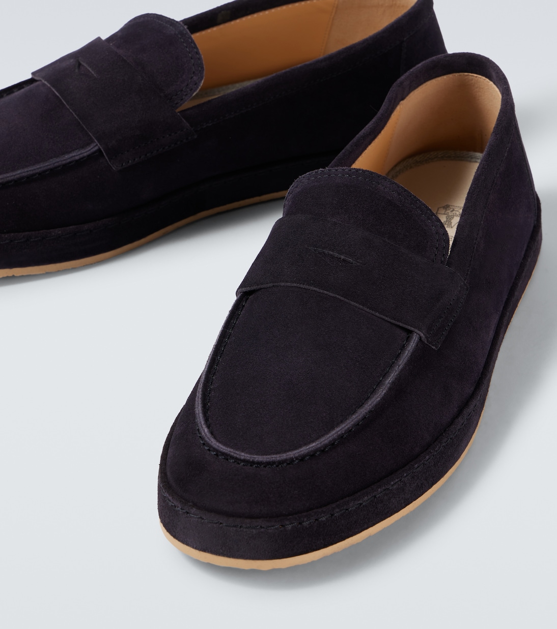 스웨이드 페니 로퍼 | Brunello Cucinelli