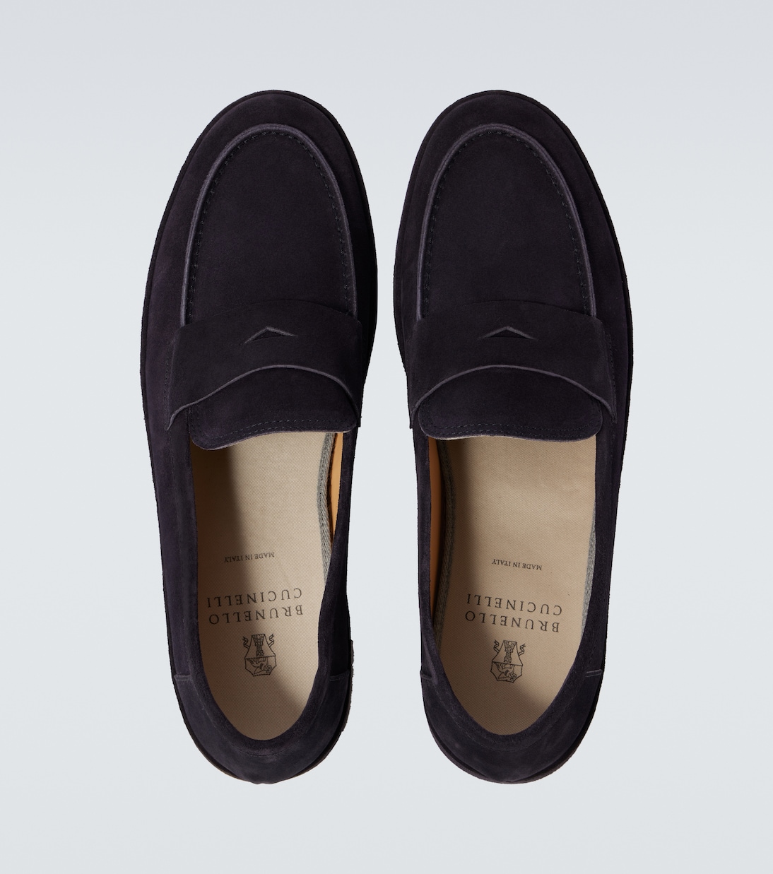 스웨이드 페니 로퍼 | Brunello Cucinelli