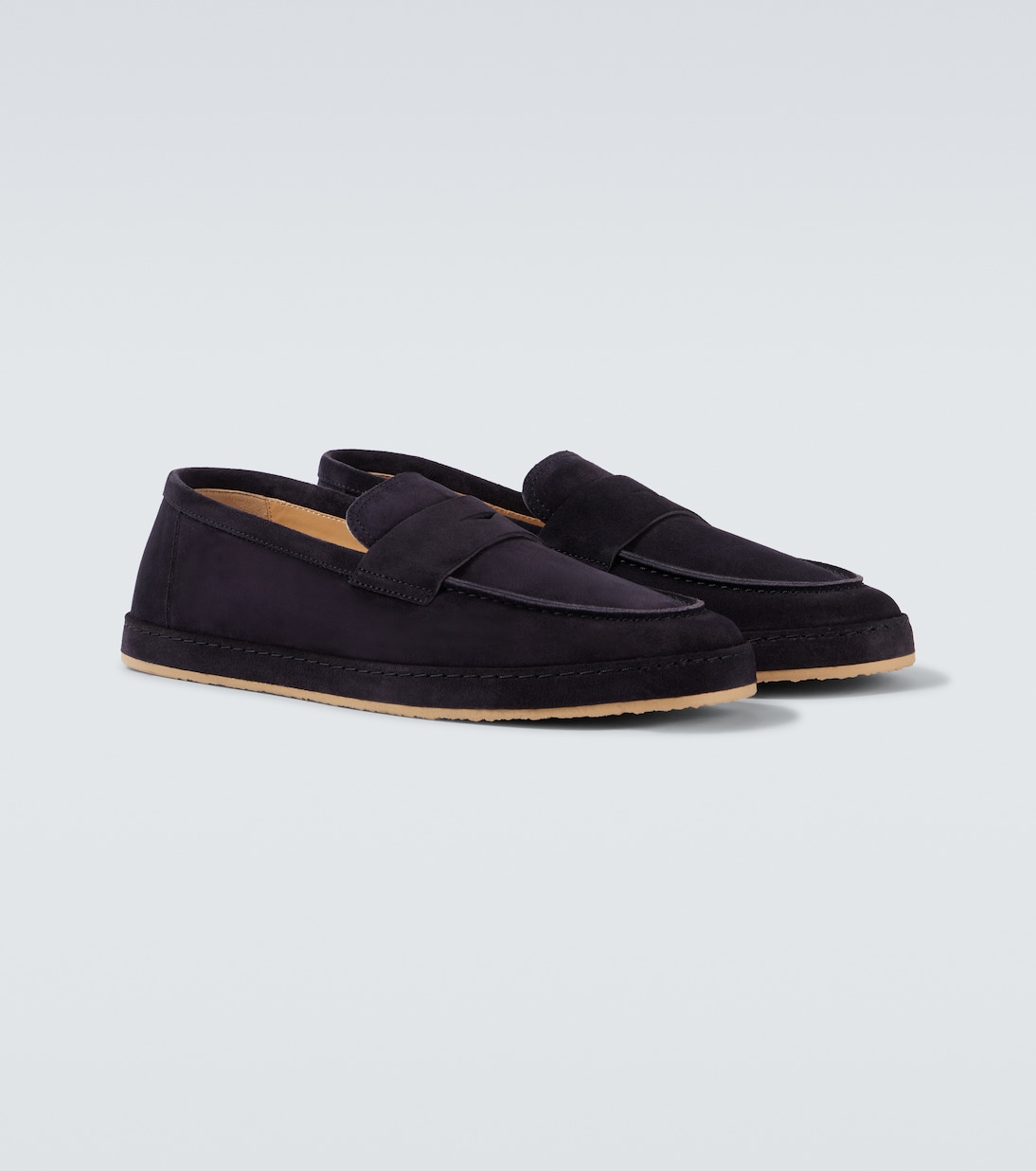 스웨이드 페니 로퍼 | Brunello Cucinelli
