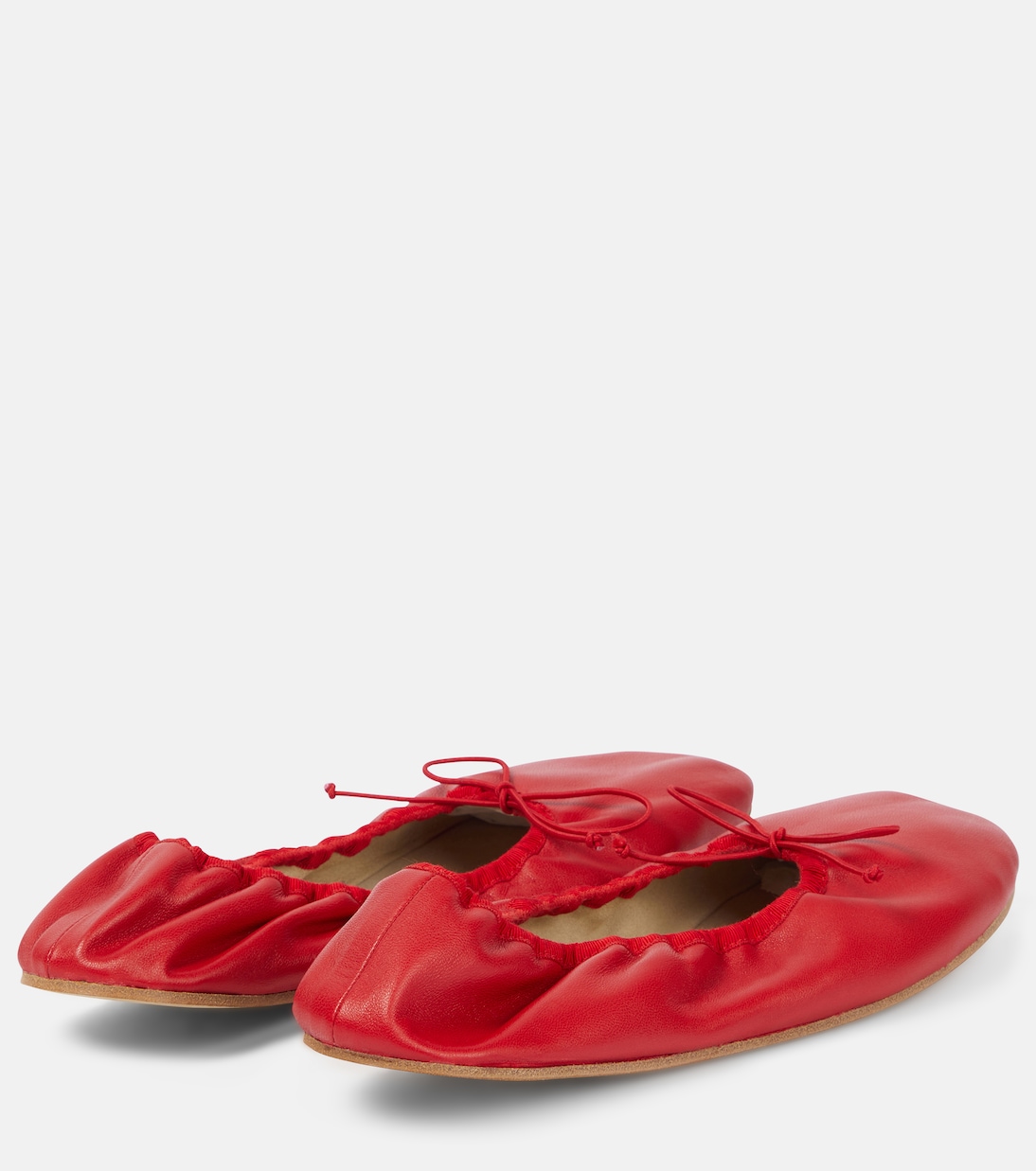 Ballerinas Round aus Leder | The Row