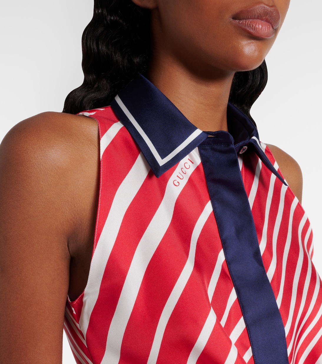 Top aus Seiden-Twill | Gucci