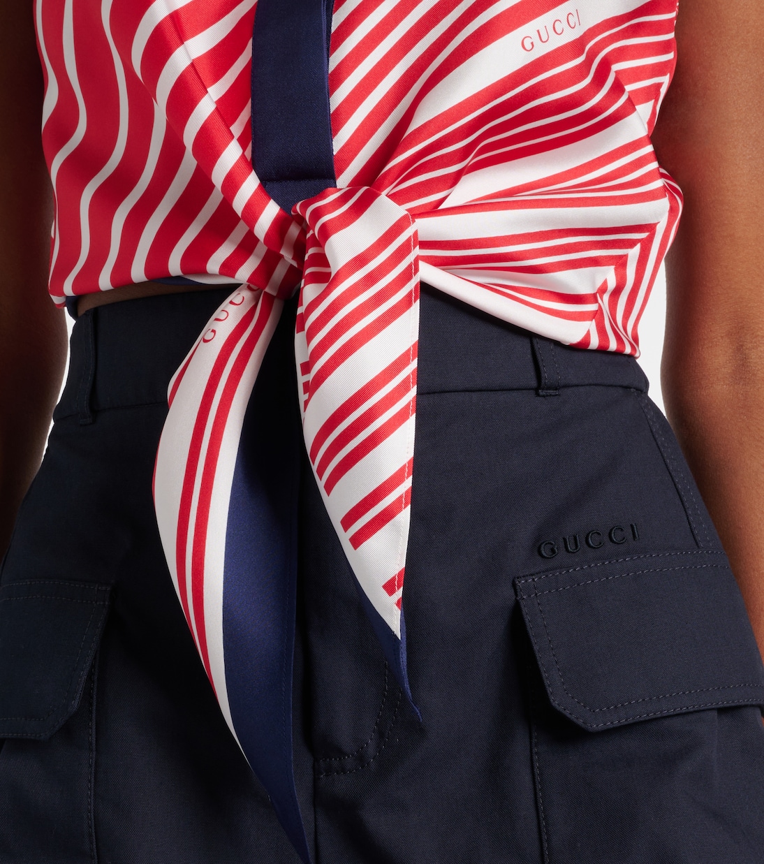 Top aus Seiden-Twill | Gucci