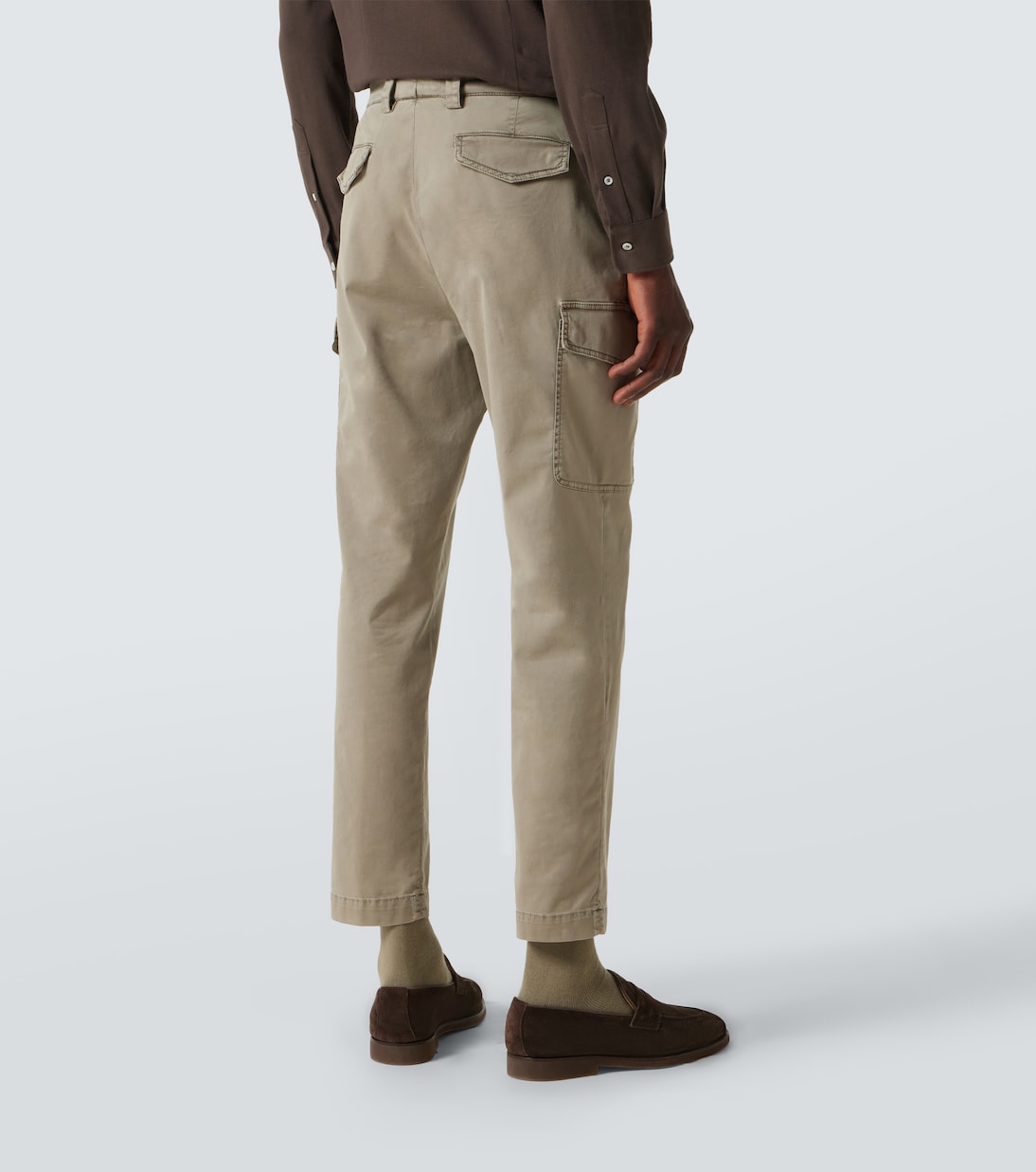 Schmale Hose aus einem Baumwollgemisch | Brunello Cucinelli