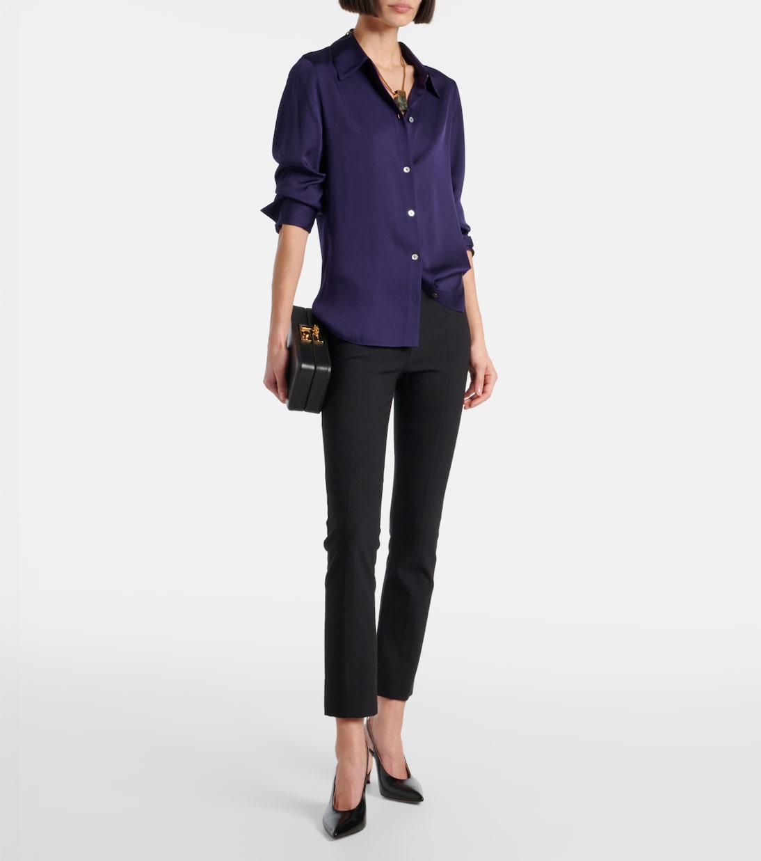 Camicia in raso di misto seta | Vince