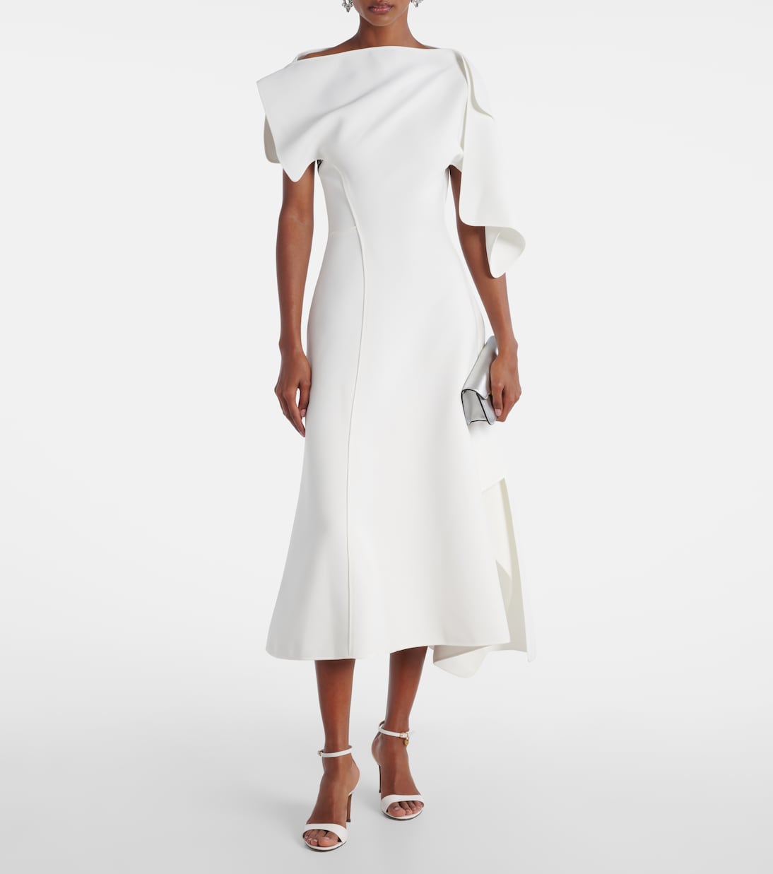 Diadem draped asymmetric midi dress | Maticevski