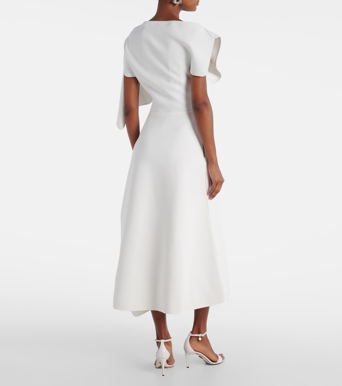 Diadem draped asymmetric midi dress | Maticevski