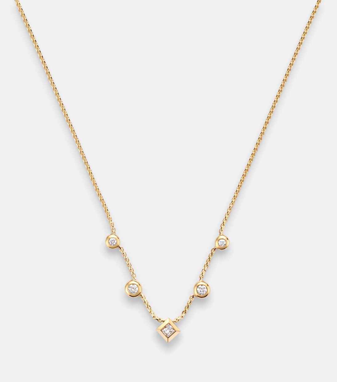 Halskette Petite Modern Renaissance® aus 18kt Gelbgold (750/1000) mit Diamanten | David Yurman