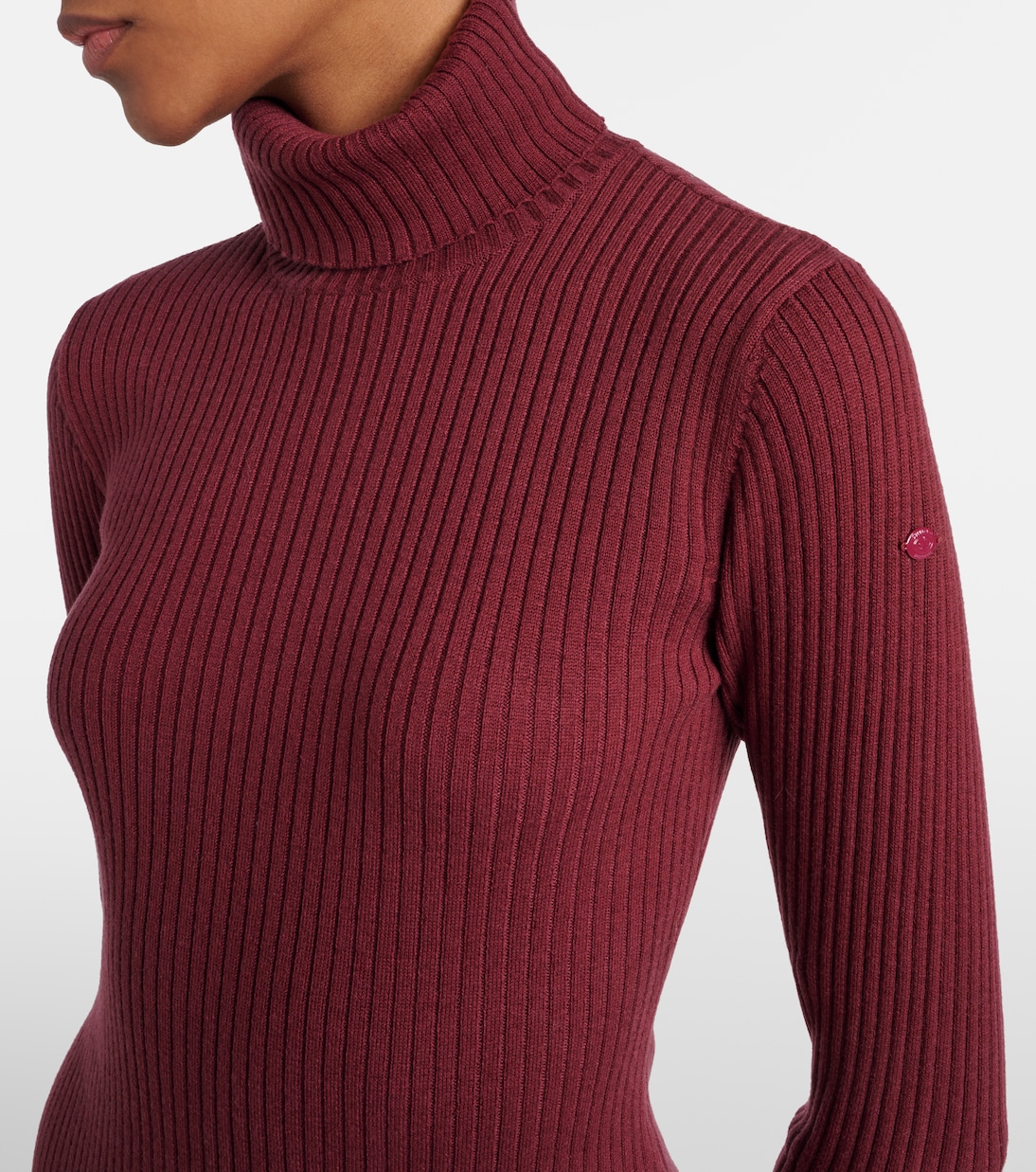 Mireille ribbed-knit turtleneck midi dress | Goldbergh