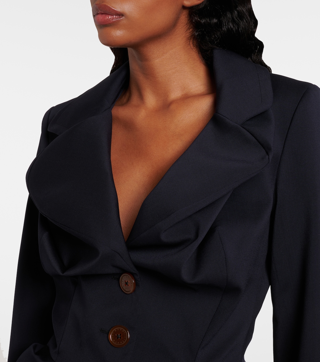 Chaqueta Drunken de lana virgen drapeada | Vivienne Westwood