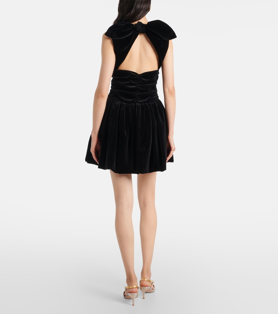 Cotton velvet balloon minidress | Patou