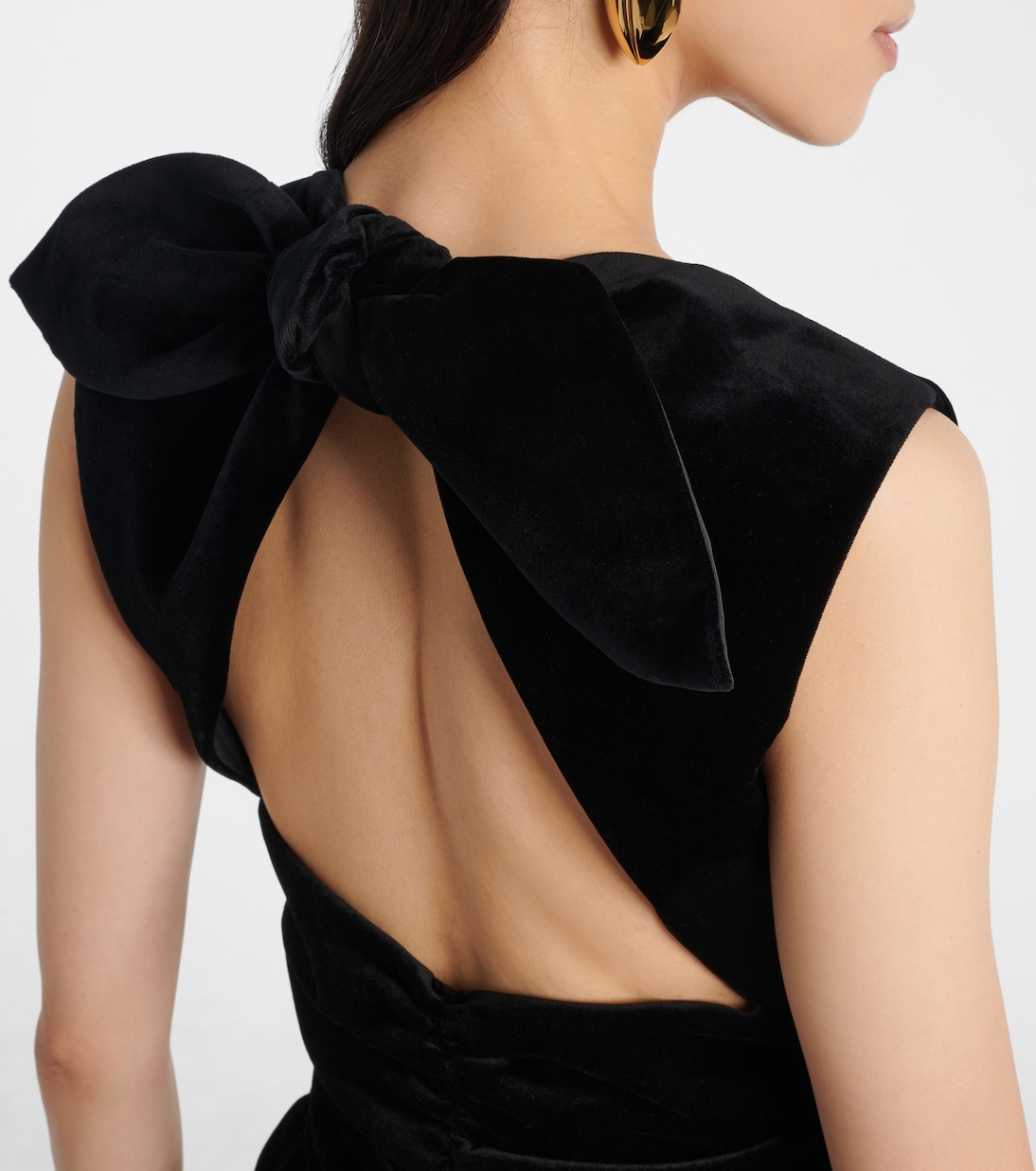 Cotton velvet balloon minidress | Patou