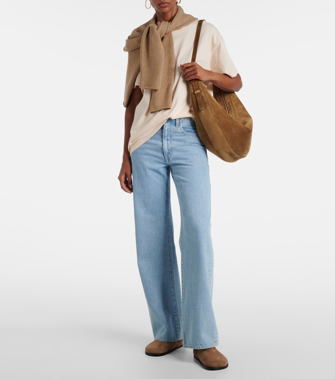 Jeans anchos Grace de tiro alto | Slvrlake