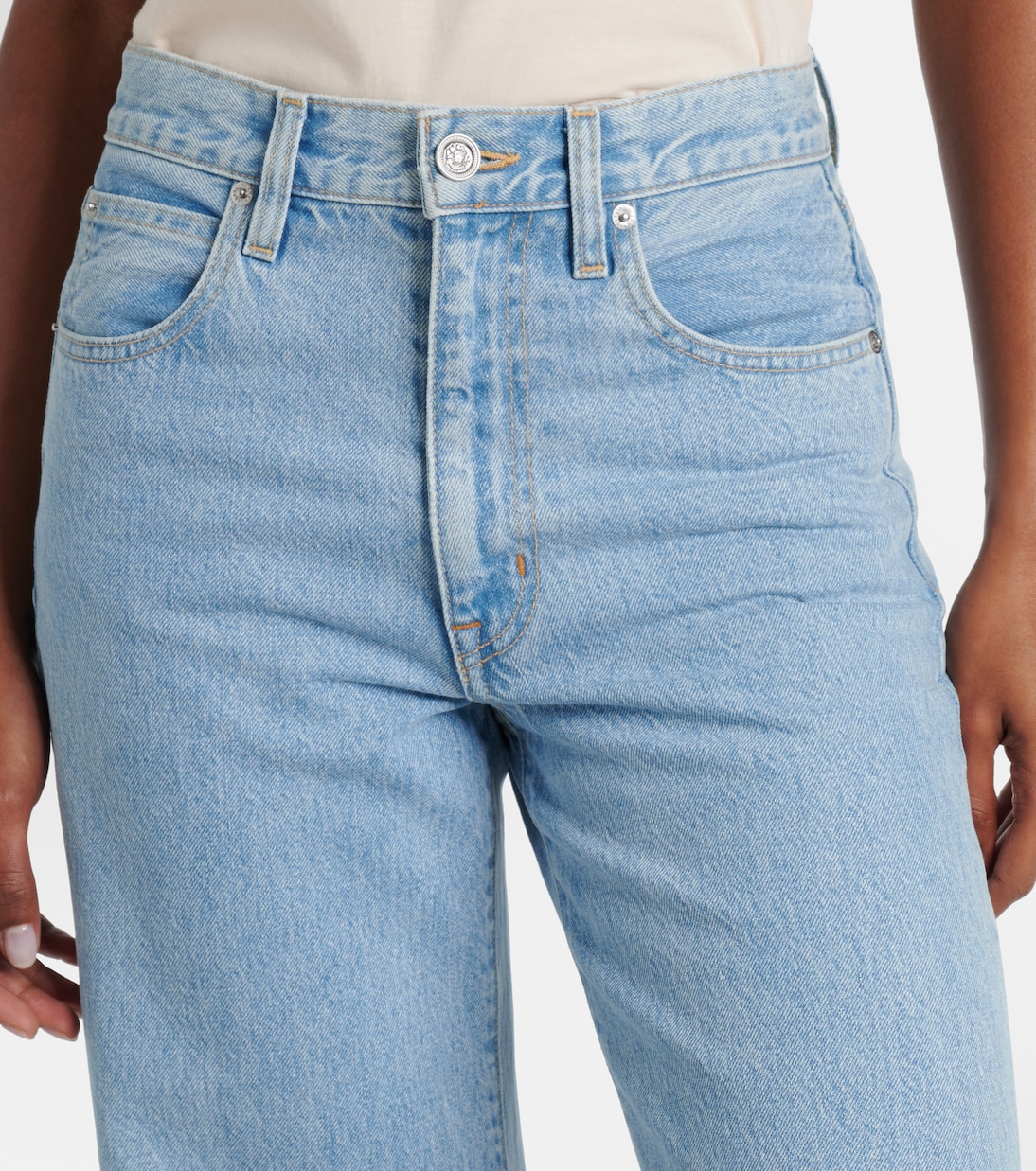 Jeans anchos Grace de tiro alto | Slvrlake