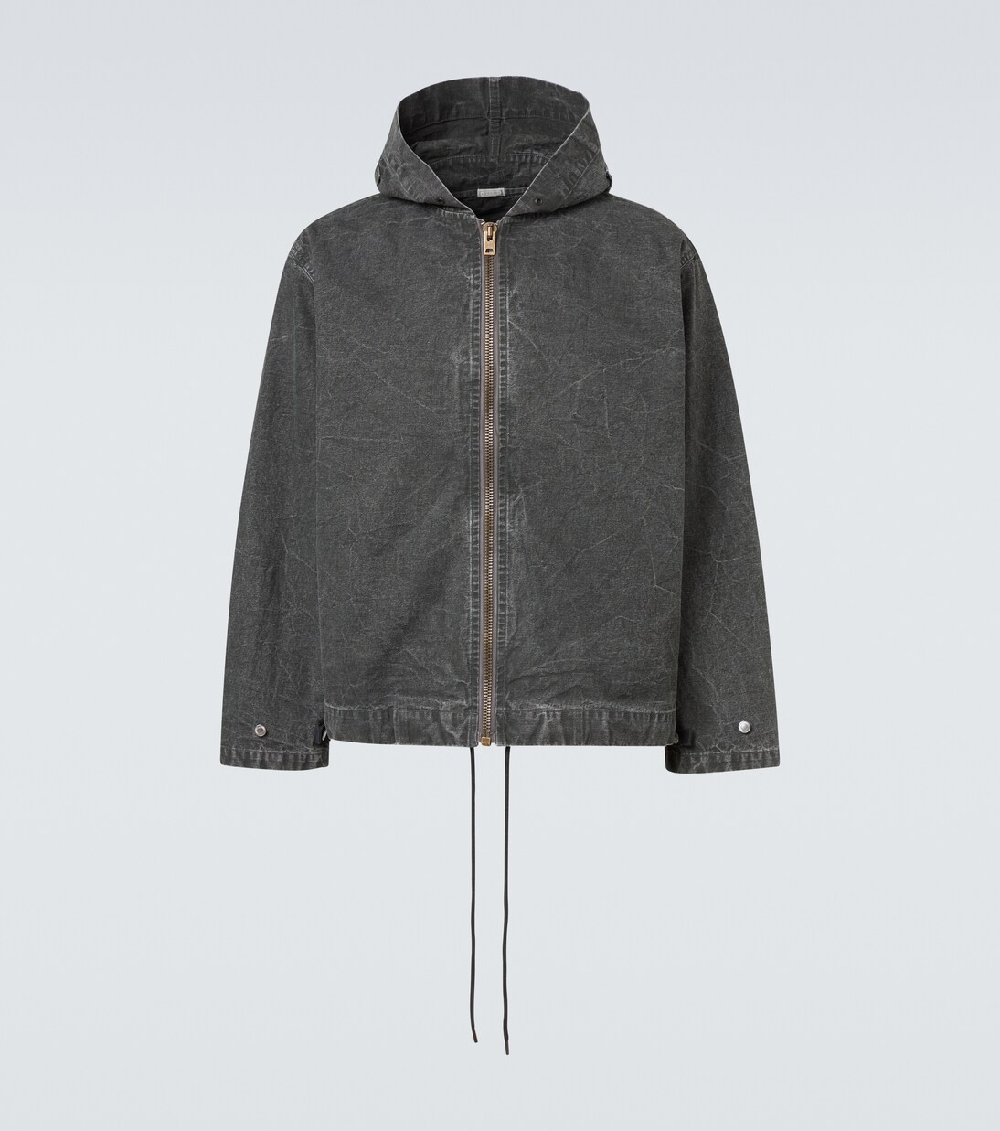 Hooded cotton denim jacket | A.Presse