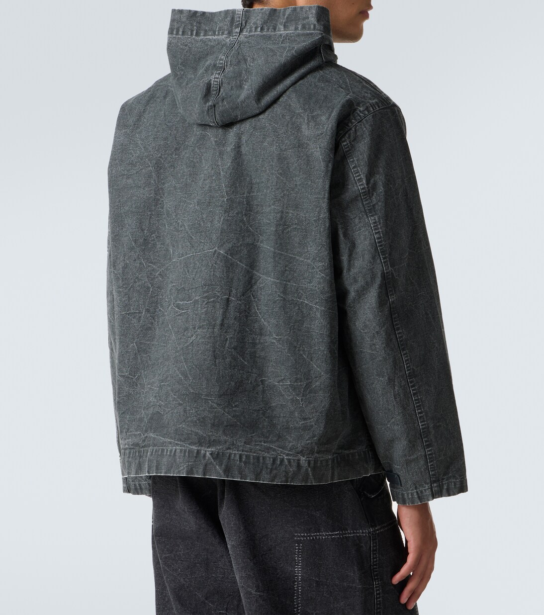 Hooded cotton denim jacket | A.Presse