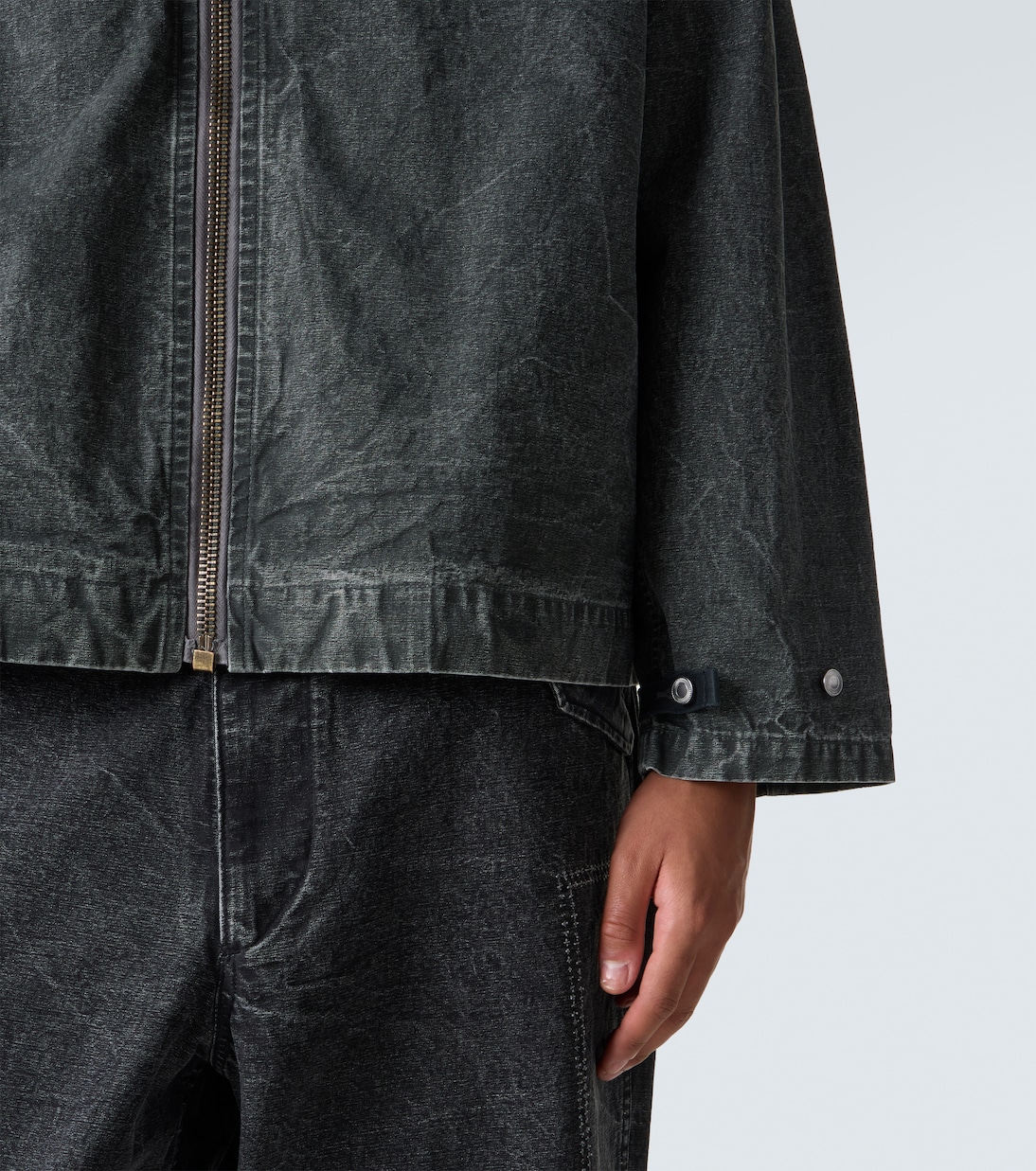 Hooded cotton denim jacket | A.Presse