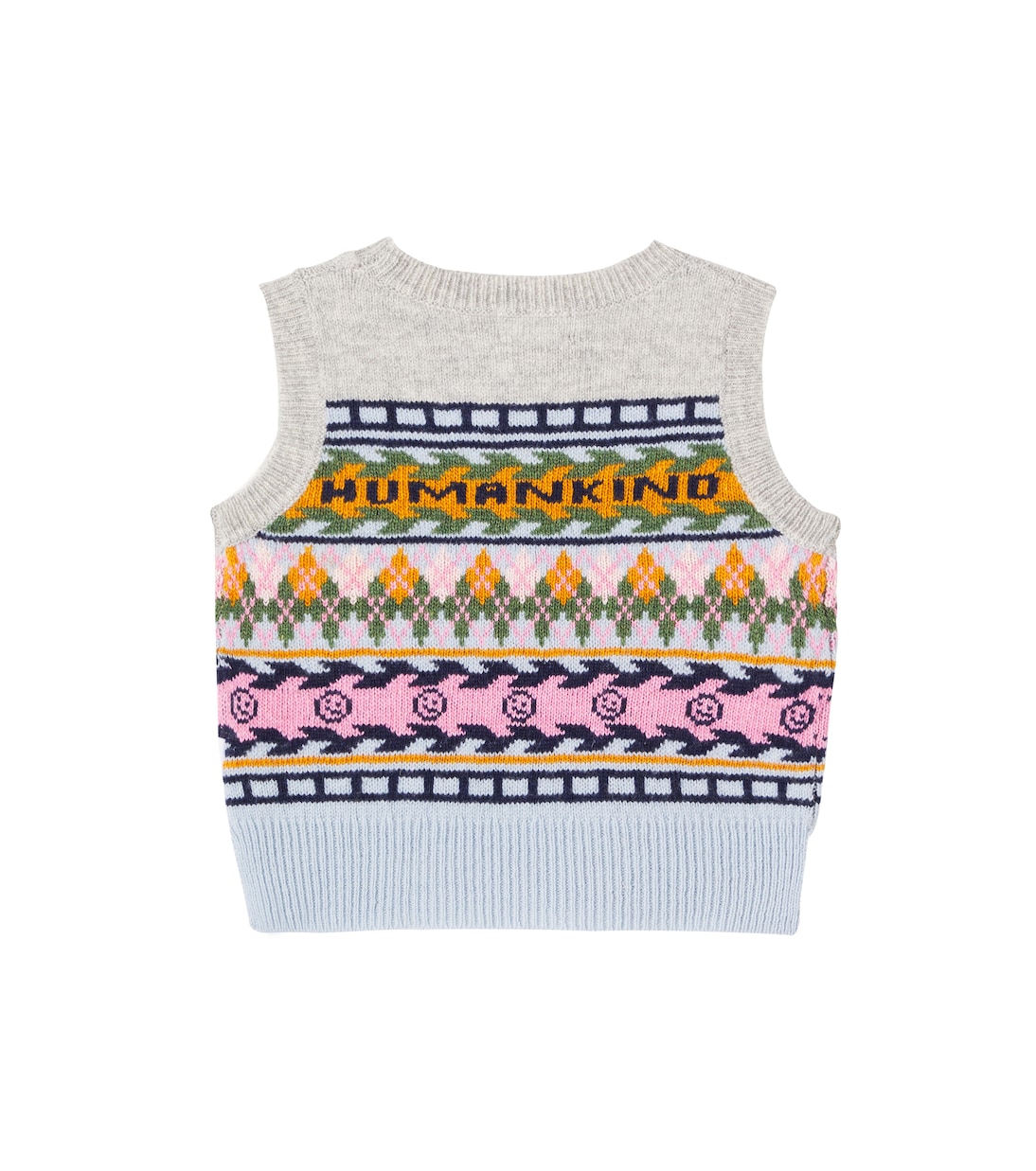 Grace argyle wool sweater vest | Molo