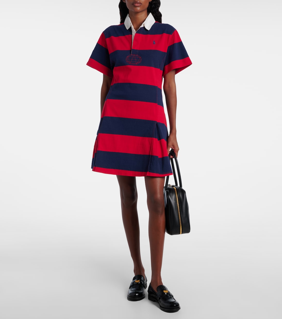 Abito polo in jersey di cotone a righe | Polo Ralph Lauren