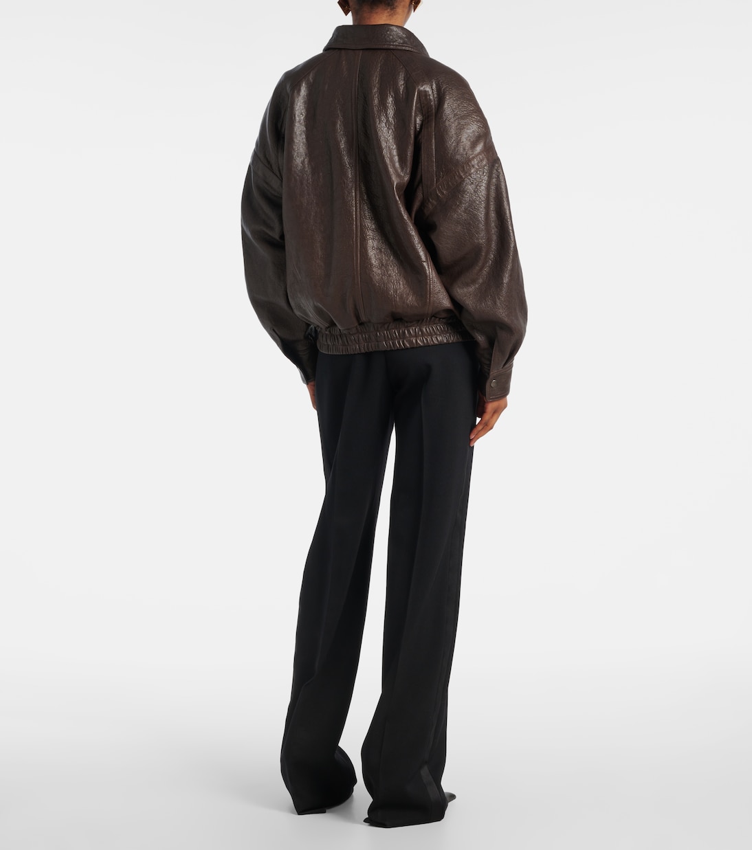 Veste bomber en cuir | Saint Laurent